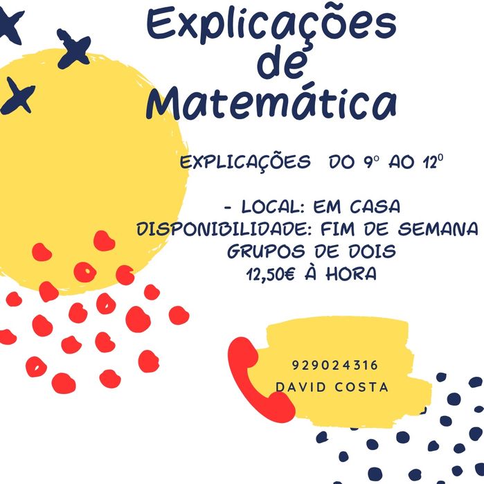Explicações de matemática