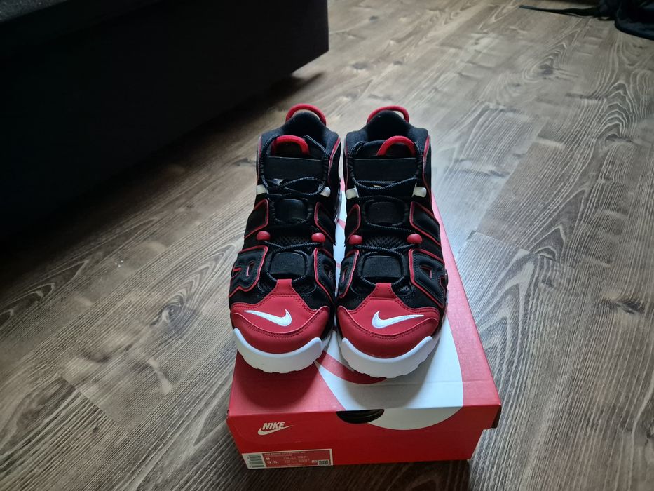 Buty Nike Air More Uptempo 96 Red Toe Chicago Bulls