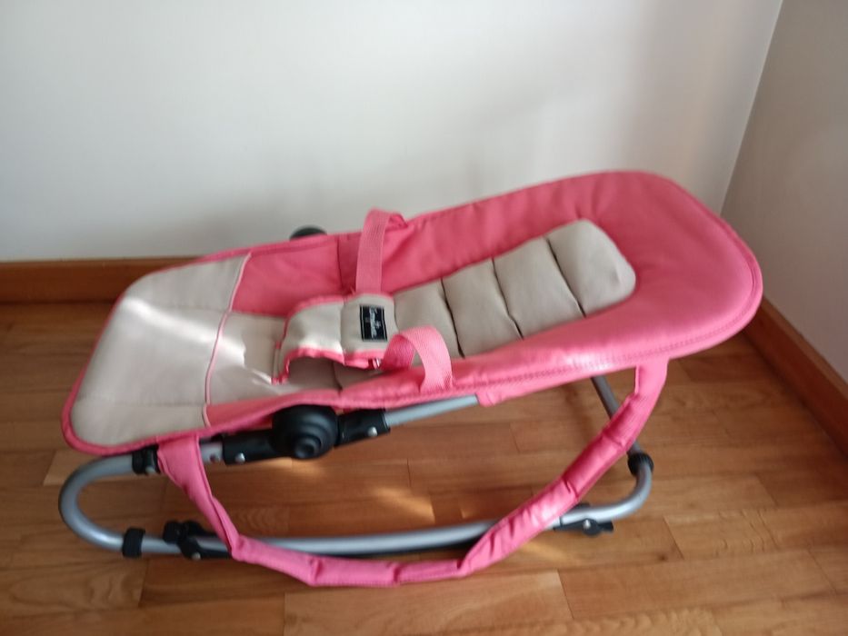 Espreguiçadeira para bebé cor de rosa