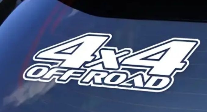 OFFROAD 4X4 - 29cm x 11cm - naklejka na auto kamper quad
