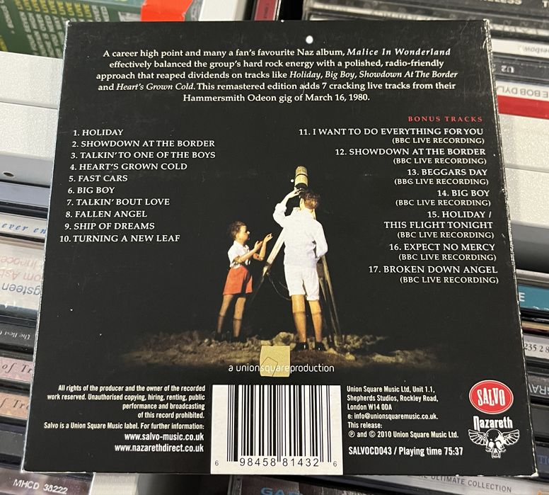 Nazareth - Malice In Wonderland (CD, 2010, EU, Album, NM-, Reissue)