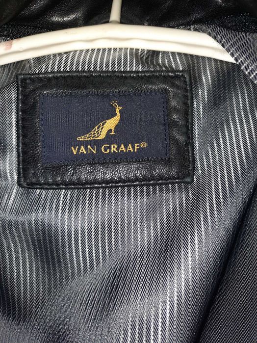 Męska kurtka skórzana kolor czarny