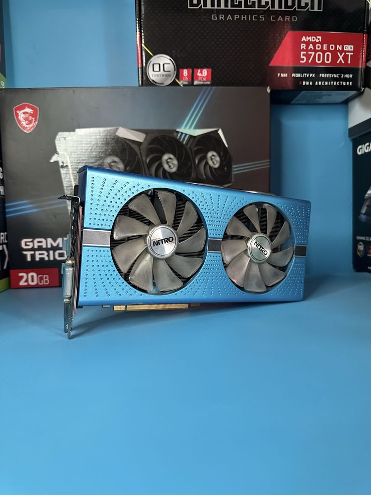 Видеокарта RX 580 8GD5 SAPPHIRE NITRO + відеокарта рх 580 8 гб сапфір ...