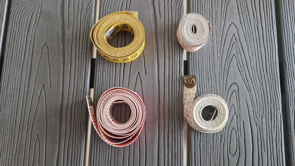 Conjunto de 4 fitas métricas de costura
