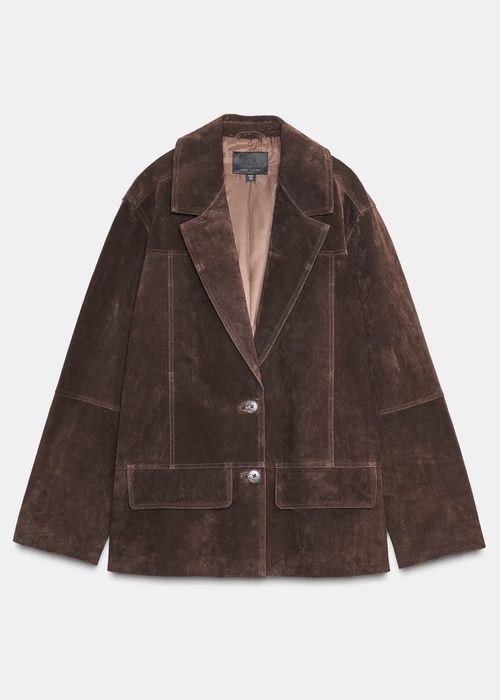 Замшевий піджак Zara