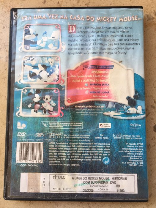 DVD filme A Casa de Michey Mouse