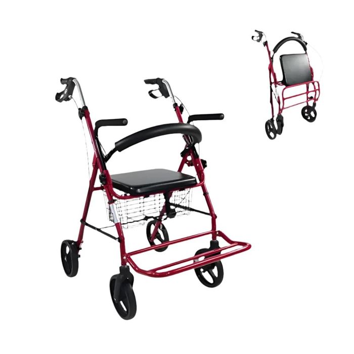 Mobiclinic rollator chodzik czterokolowy z siedziska i torba