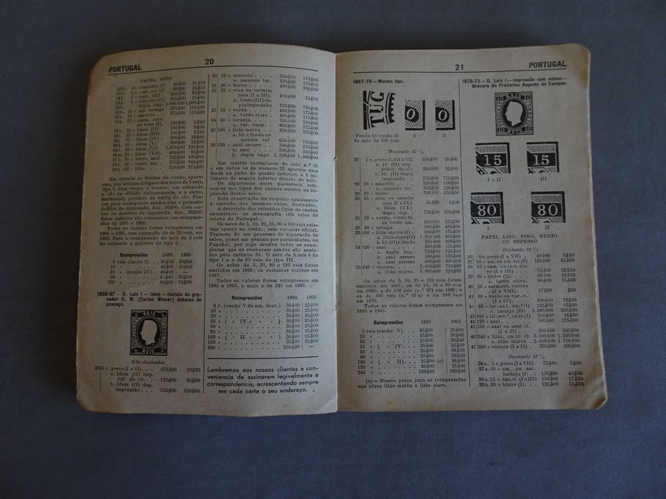 Livro Catálogo de selos postais de Portugal e Colónias 1947 - A Simões
