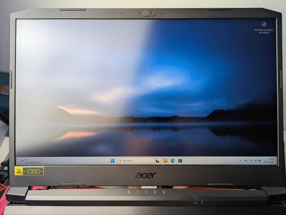 LAPTOP GAMINGOWY Acer Nitro RTX 3050 i5-11400H 144 hz