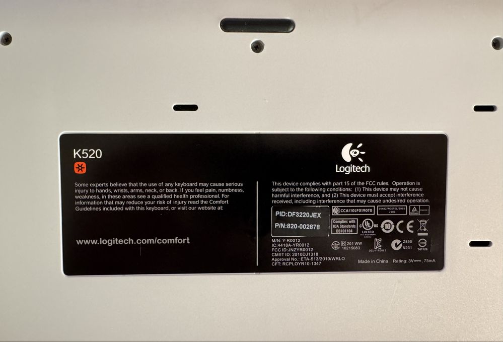 Logitech k520 m310 shop