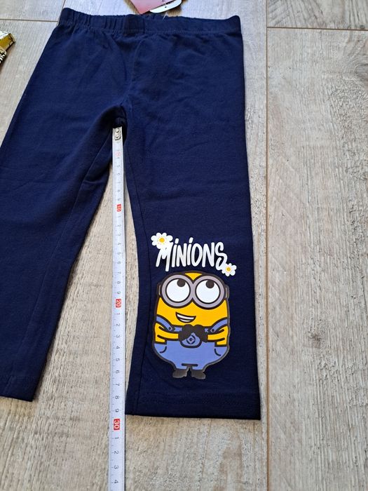 T-shirt +getry/legginsy 3/4 - Minionki - rozm 116