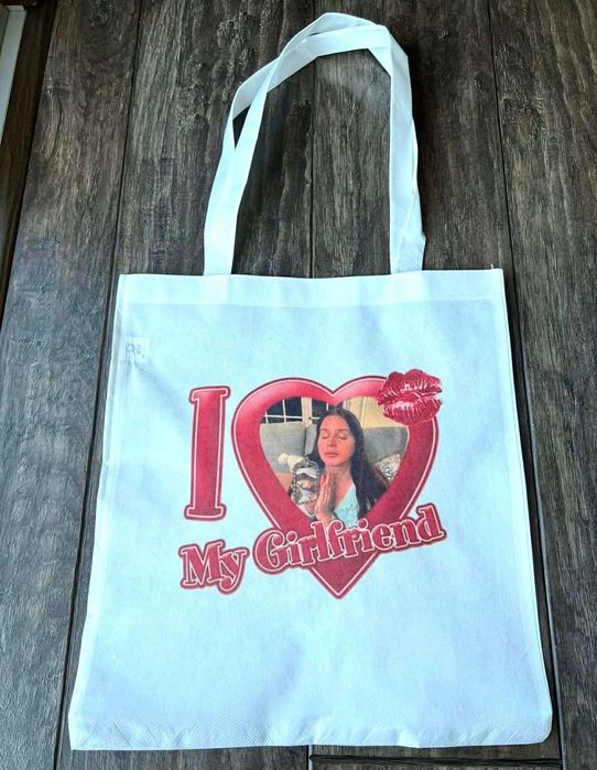 Torebka torba tote bag materiał non woven  lana del rey