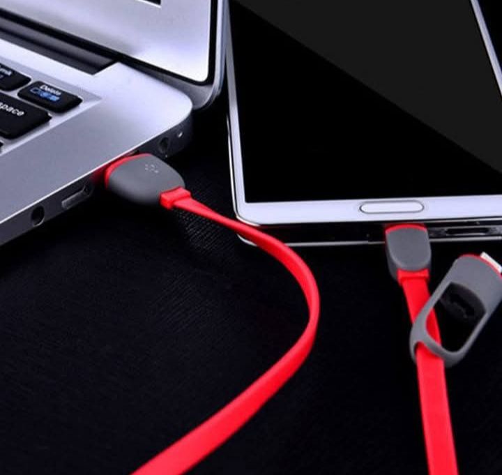 2 в 1 Micro USB кабель быстрой зарядки мобильных телефонов Кабели