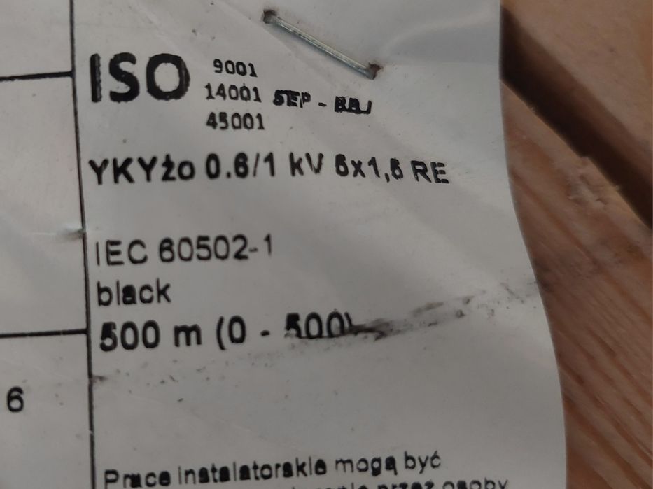 YKYżo 5x1,5 nowy Elpar 100m