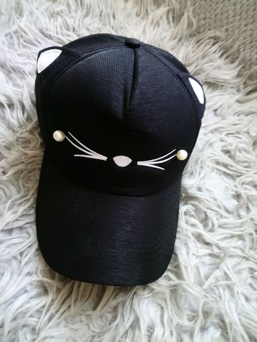 Czapka z daszkiem damska kotek