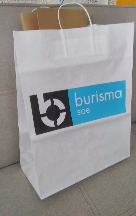 Бумажные крафт-пакеты с лого от 100шт