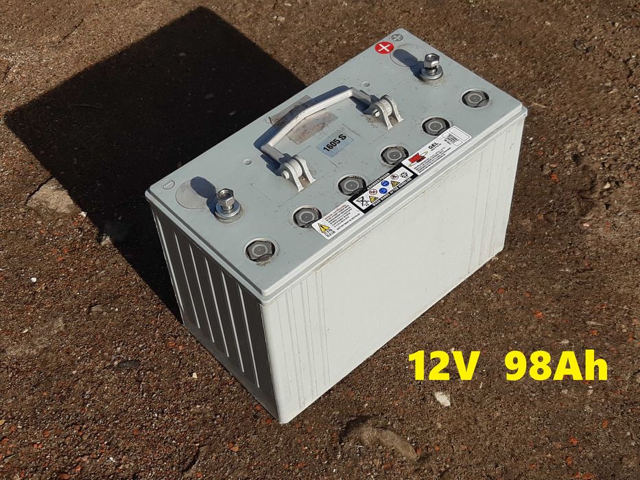 AKUMULATOR 12V 98Ah-GEL-Motorówka-manetka Johnson-zbiornik 12L Tohatsu