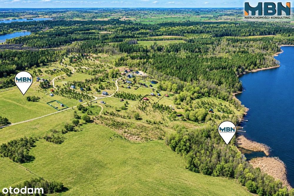 Działka budowlana |udz. w linii brzeg. jez. Krzywe - Widok 4
