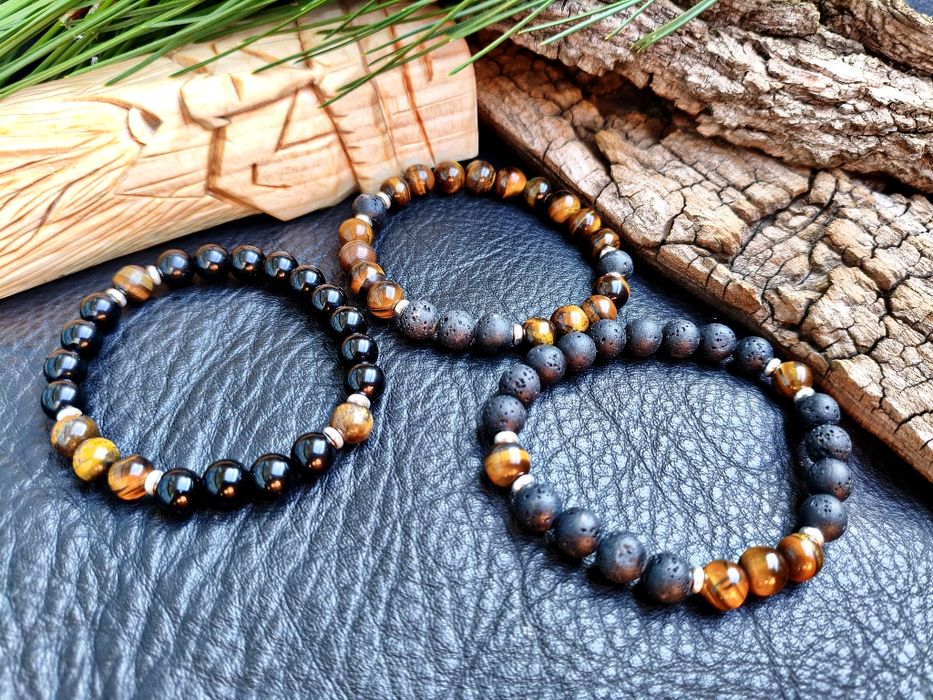 Комплект браслетів «Провісник» з натурального каменю від ALATYR