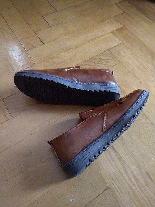 Półbuty męskie skórzane 43cm