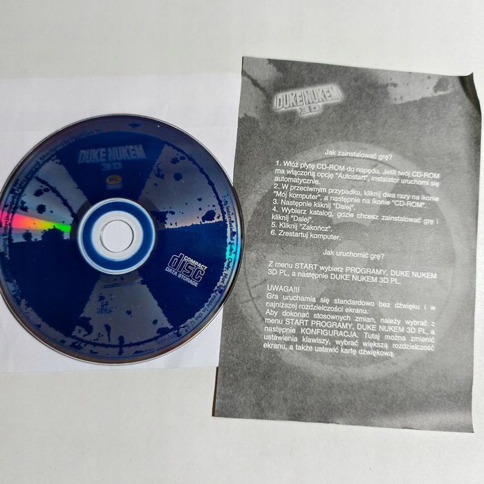 Gra PC - duke nukem 3d - płyta + instrukcja