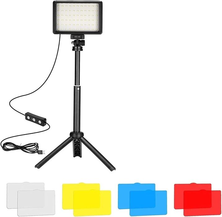 Zestaw 3 lamp studyjnych LED RGB