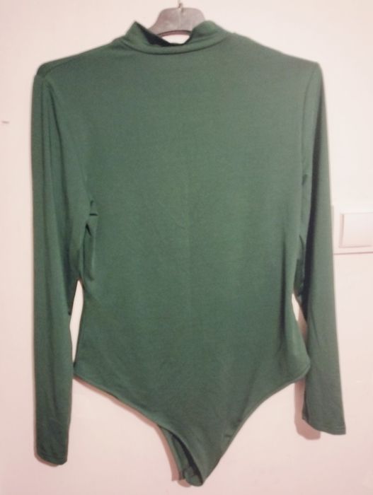 Body golf na długi rękaw butelkowa zieleń shein