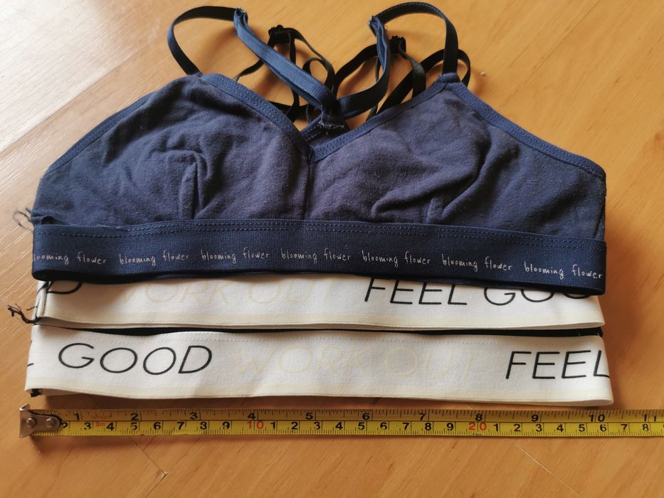 3 szt stanik biustonosz dla dziewczynki nastolatki