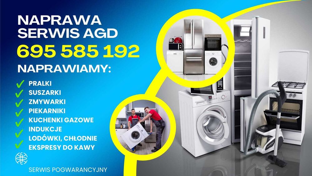 AGD serwis naprawa pralek lodówek zmywarek piekarników kuch. gazowych