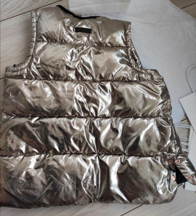 Bezrękawnik Calvin Klein Performance Metallic Gold