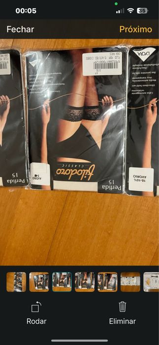 4 pares se meias de lycra novas pérfida 15