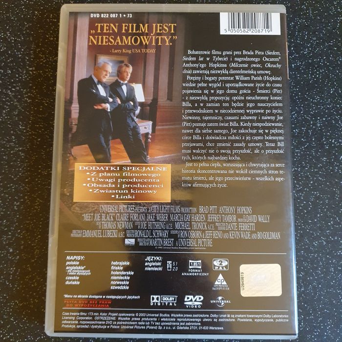 Płyta na DVD, Joe Black, z polskimi napisami