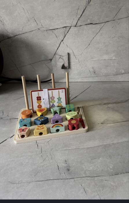 Сортер-шнурівка:форми,цифри Hi Pando