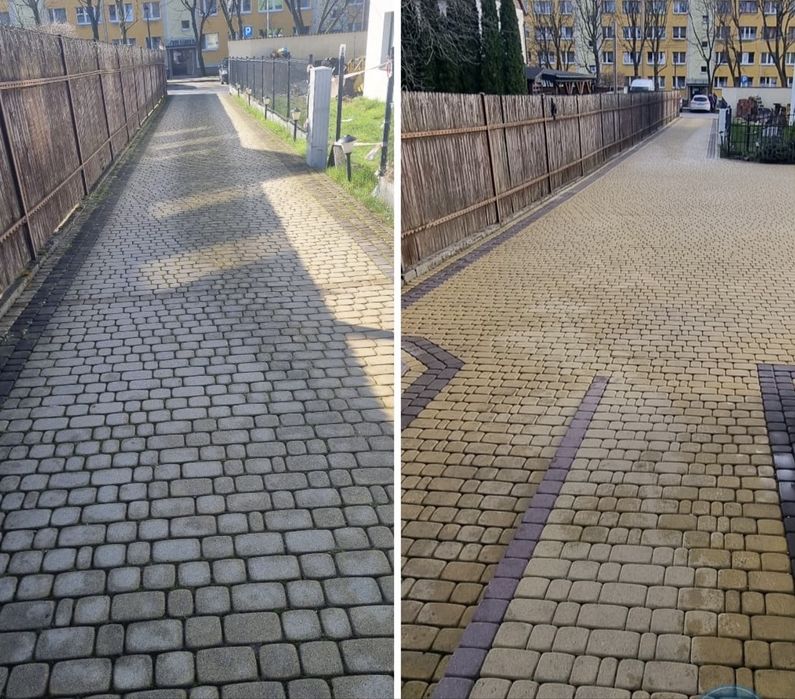 Mycie kostki brukowej, elewacji, dachów, ogodzeń, garaży podziemnych