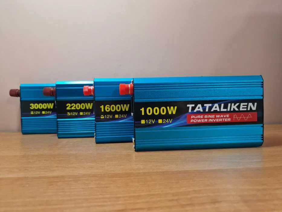 Інвертор чистий синус 1000 1500 2000 2500 3000 4000 W 12/24V Інвектор перетворювач напруги . Чиста синусоїда . Гарантія на 2 роки . Инвертор новый .