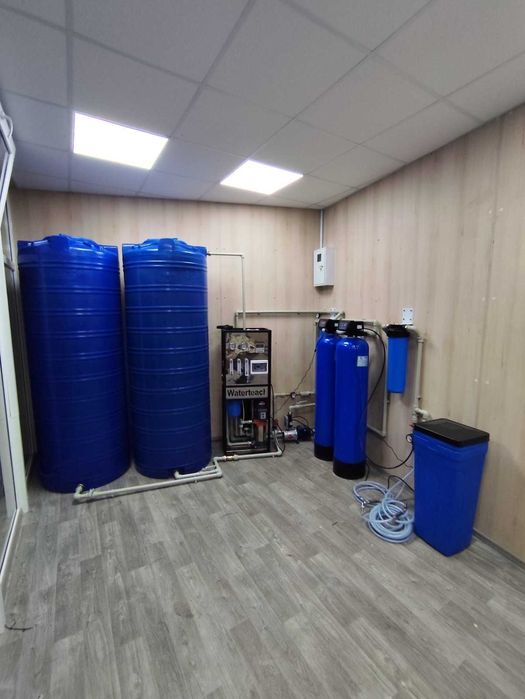 Обратный осмос 0,5 м3/час для бизнеса и быта "под ключ"