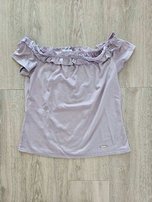 Top lilás metalizado Pedro Del Hierro S