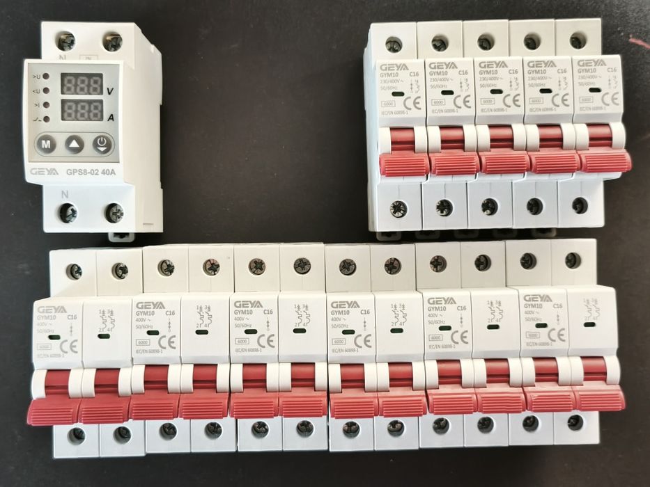 GEYA реле напруги + автоматичні вимикачі