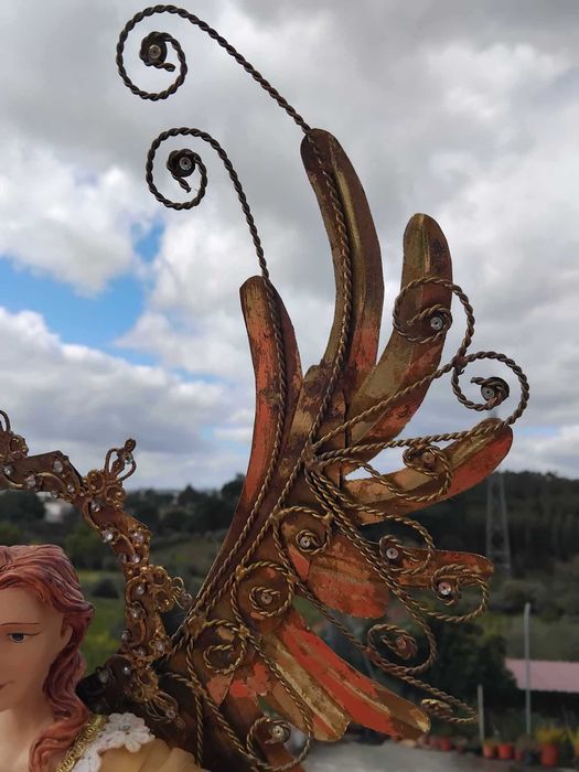 Peça decorativa Santa/Anjo Vintage