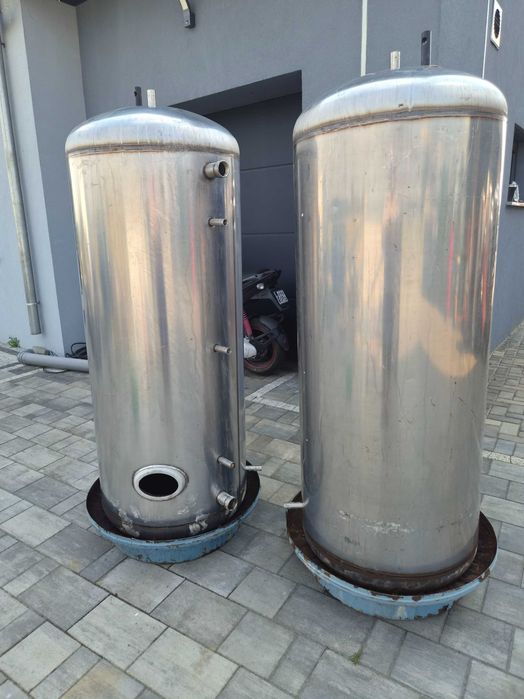 Bufor nierdzewny 550l 6 bar, zbiornik hydroforowy rewizja