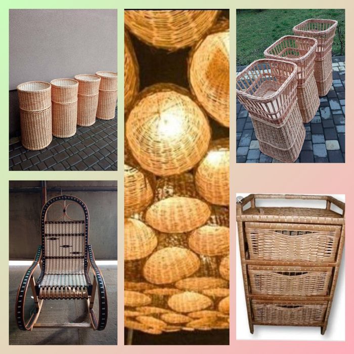 Абажур.Лотки.Світильники.Из лозы.Лоза.Плетені виробиКошики на Водохрещ