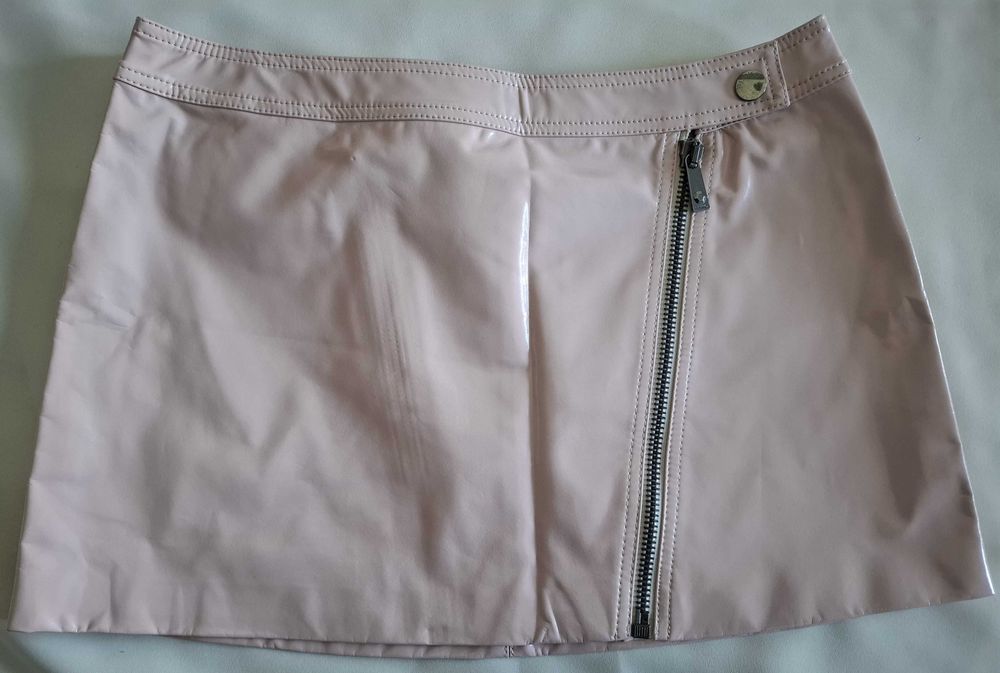 Mini-saia nova a imitar pele Pinko 44 IT / L - SALDO