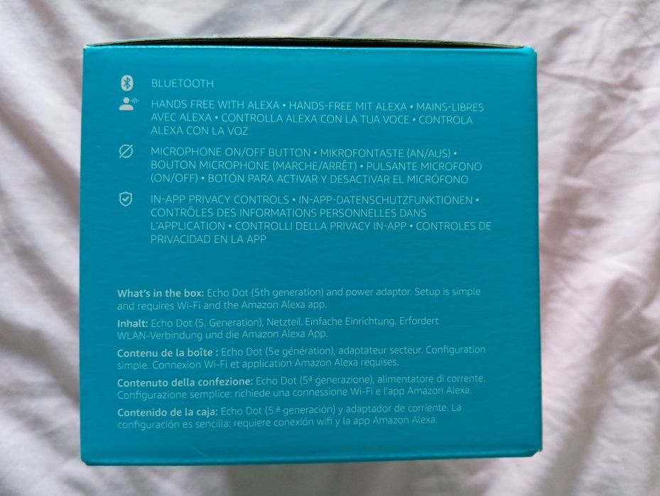 Alexa EchoDot, assistente virtual de última geração, nova, com multifunções