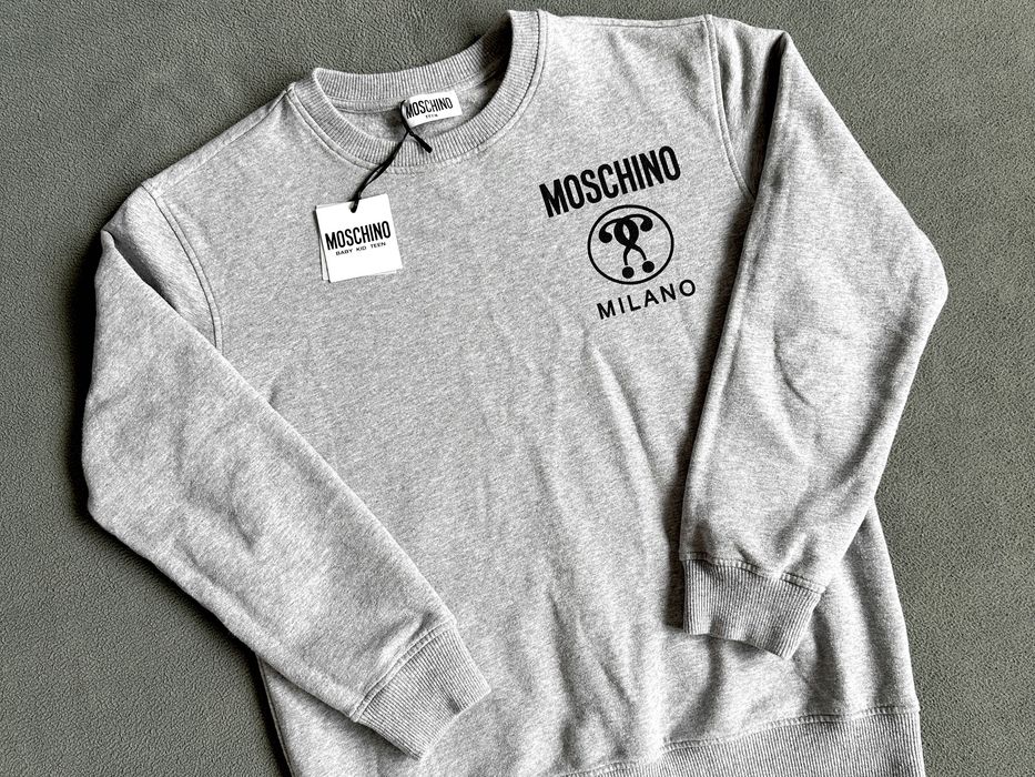 MOSCHINO damska szara bluza crewneck r. XS / NOWA / ORYGINALNA