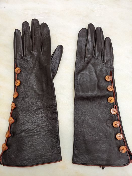 Luvas de senhora em pele