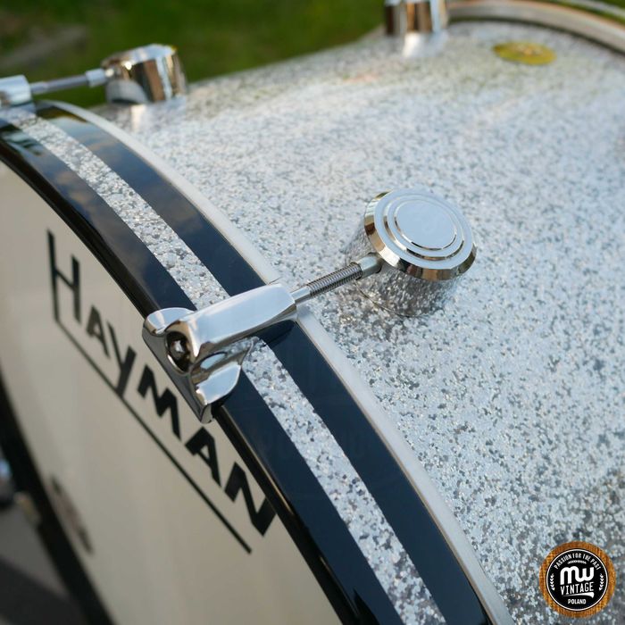 ‼️ Perkusja Hayman Vibrasonic 24", 13", 16" Silver Sparkle Vintage ‼️