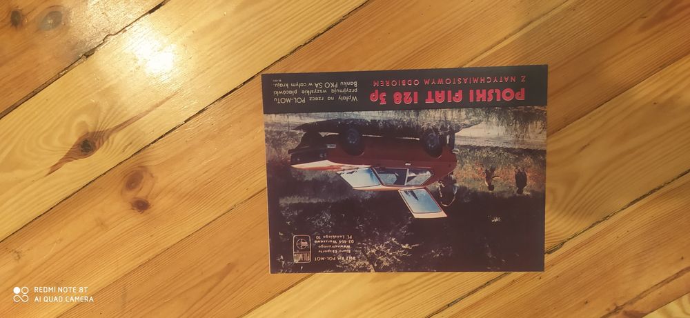 Plakat prospekt Fiat 128 125p 126p Polonez