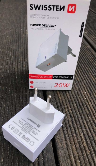 Szybka Ładowarka Sieciowa SWISSTEN USB-C PD 20W * Video-Play Wejherowo