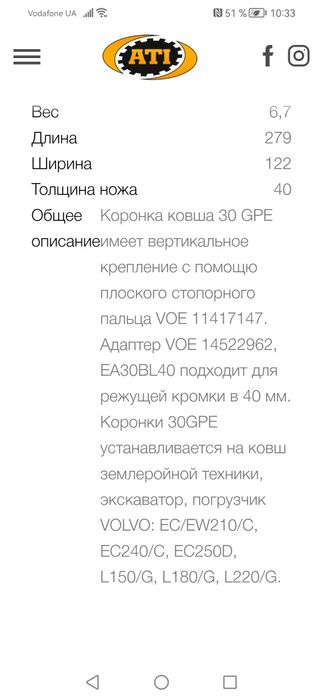 Продам каронки на экскаватор