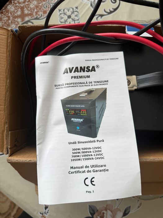 Інвертор Avansa premium 500w/800va